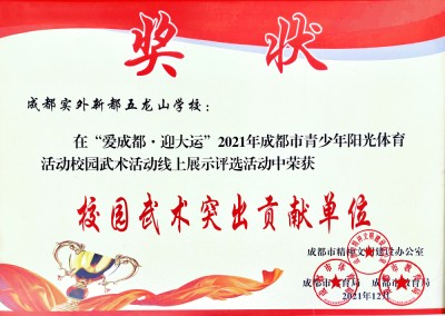 成都市校園武術突出貢獻單位
